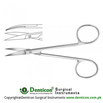 Cottle-Massing Plastic Surgery Scissor Curved - Blunt/Blunt Stainless Steel, 10.5 cm - 4 1/8"